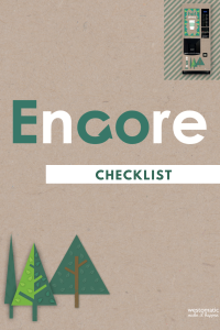 ECO ENCORE - CHECKLIST