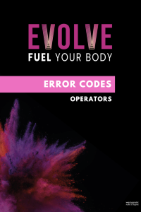 EV Error Codes Operators