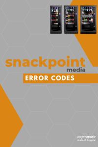 Portrait Snackpoint - Error Codes