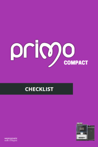 Westomatic Vending Services Primo Compact Checklist