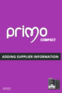 Westomatic Vending Services Primo Compact Supplier Information